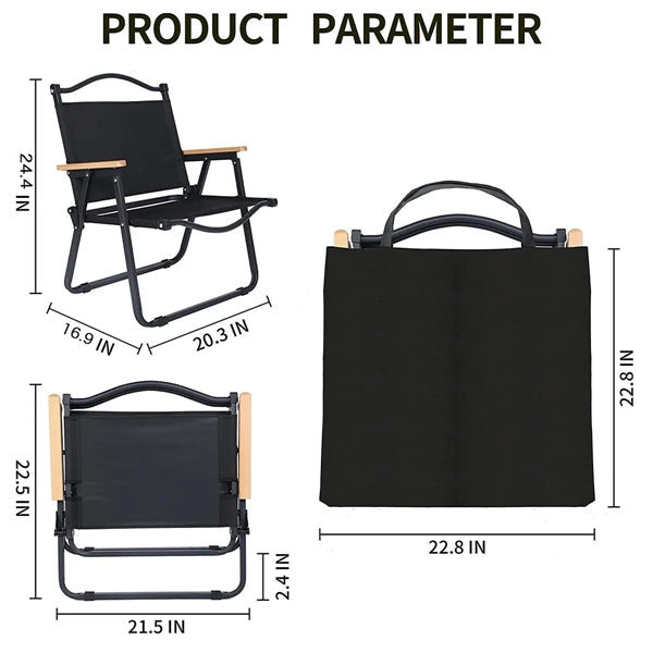 Folding Outdoor Camping Chairs with handle and storage bag