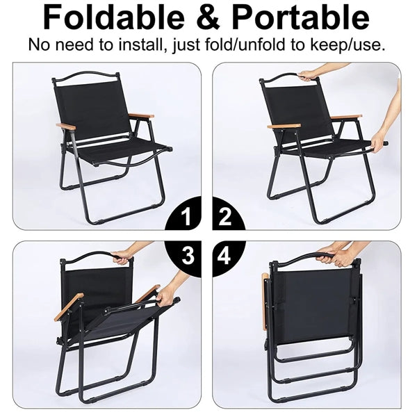 Folding Outdoor Camping Chairs with handle and storage bag