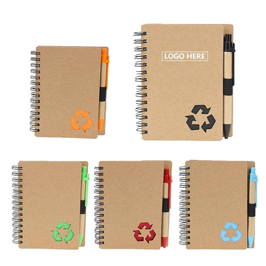Eco-Inspired Hardcover Notebook & Pen