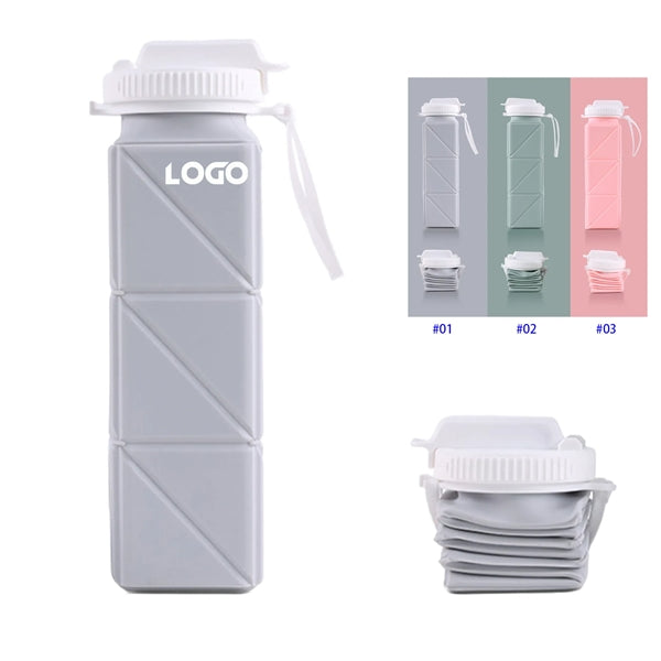 620ml Foldable Silicone Water Bottle