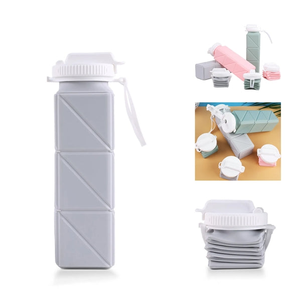 620ml Foldable Silicone Water Bottle