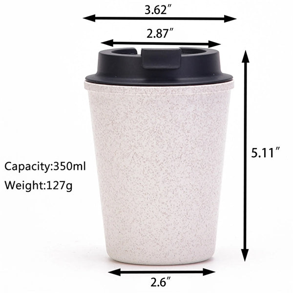 12 Oz Wheat Straw Coffee Cups