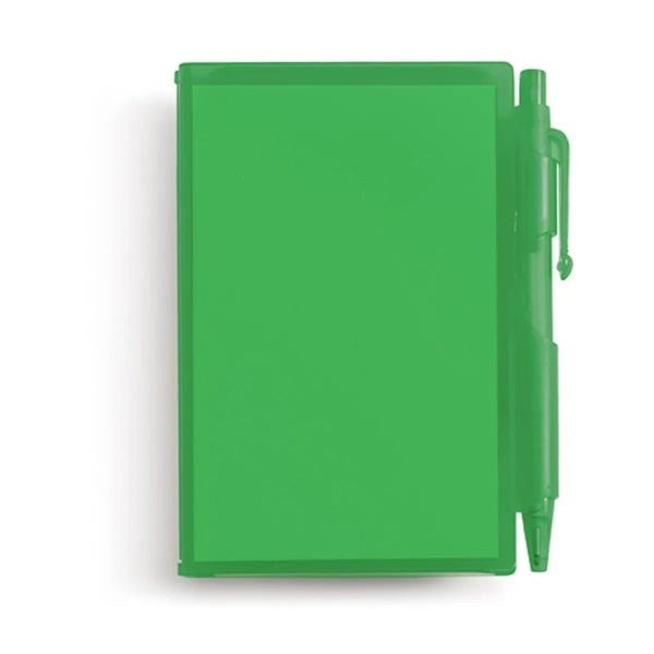 Plastic Case Jotter Pad With Pen