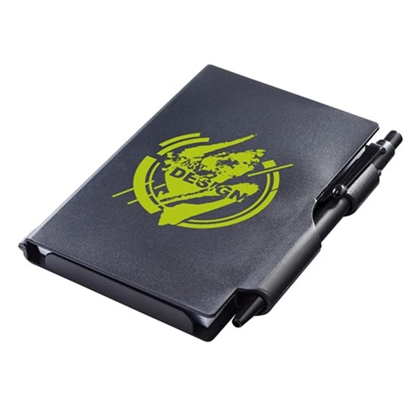 Plastic Case Jotter Pad With Pen