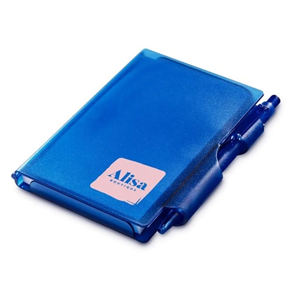 Plastic Case Jotter Pad With Pen