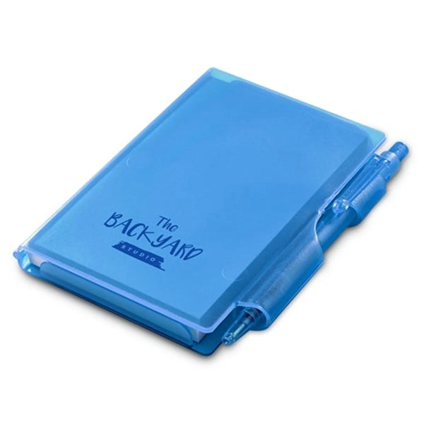 Plastic Case Jotter Pad With Pen