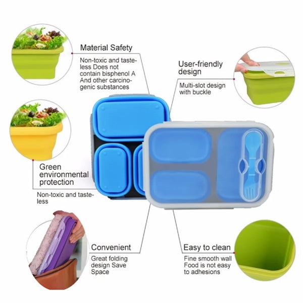 Silicone Foldable Lunch Box