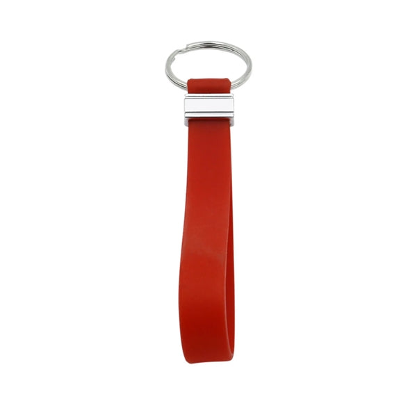 Silicone Debossed Wristband Keychain