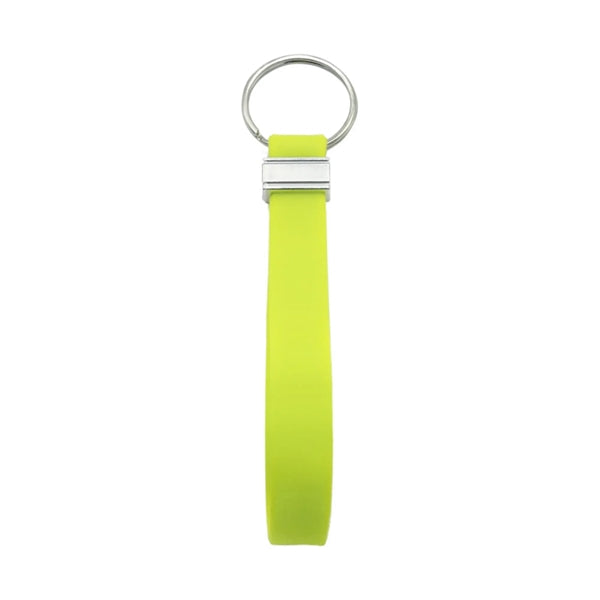 Silicone Debossed Wristband Keychain