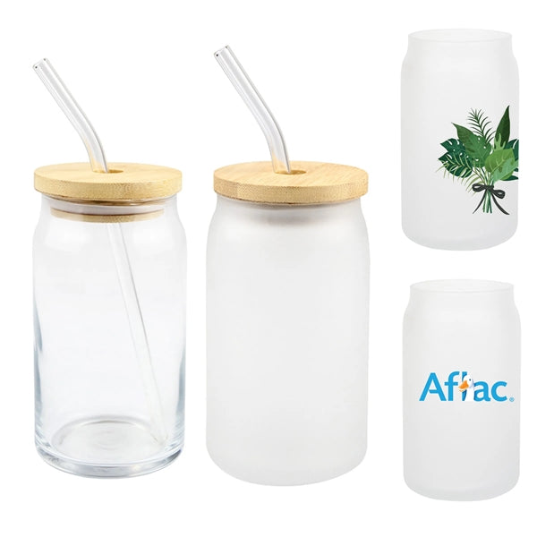 13 Oz Sublimation Glass Can Tumbler
