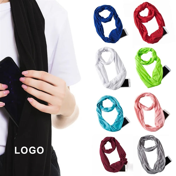 Premium Solid Color Sweat-Absorbent Infinity Scarf