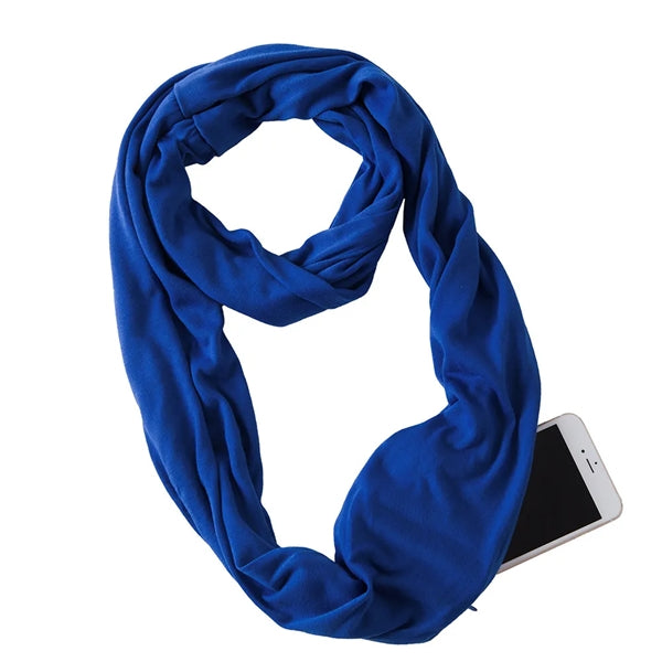 Premium Solid Color Sweat-Absorbent Infinity Scarf