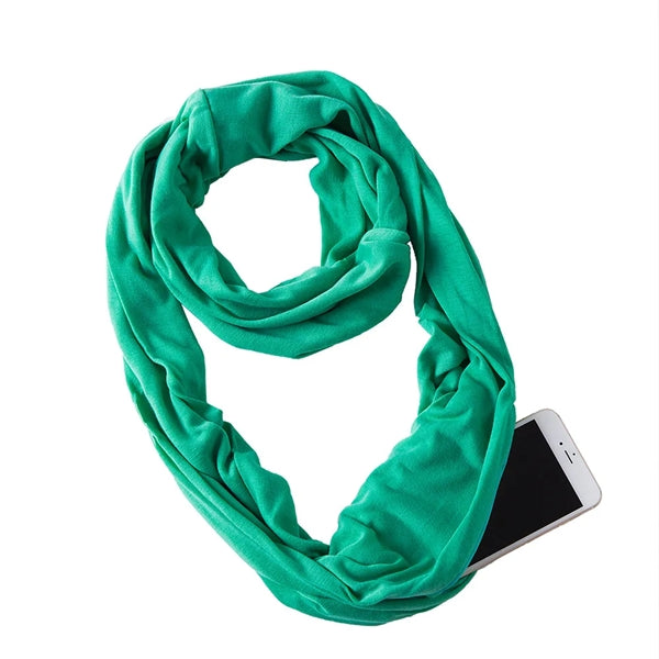 Premium Solid Color Sweat-Absorbent Infinity Scarf