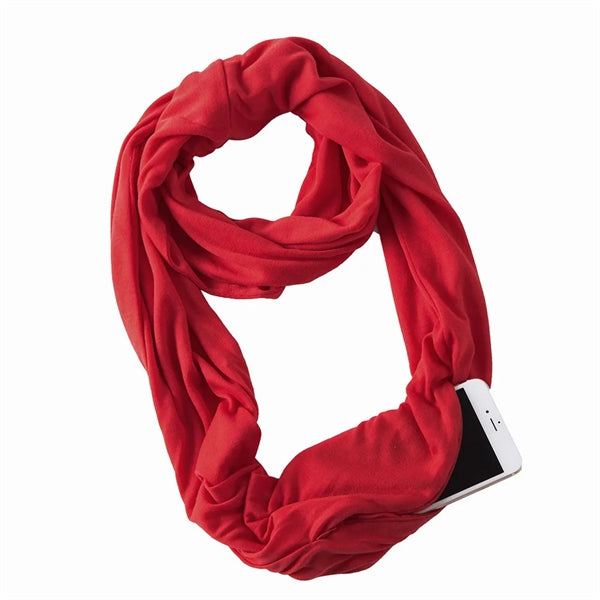 Premium Solid Color Sweat-Absorbent Infinity Scarf