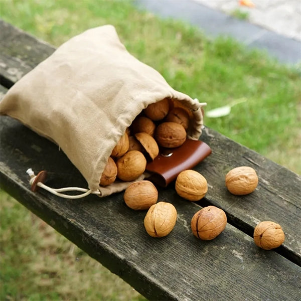 Canvas Foraging Folding Pouch Collapsible Fruit Picking Bag