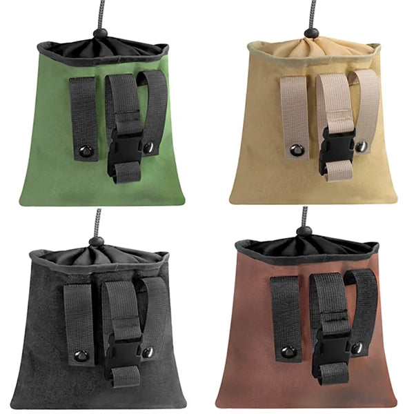 Canvas Foraging Folding Pouch Collapsible Fruit Picking Bag