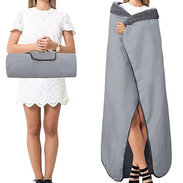 Waterproof Outdoor Blanket with Sherpa Lining