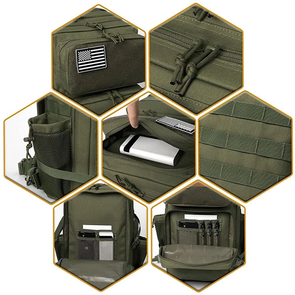 Branded Outdoor Large Military Tactical Molle Backpack