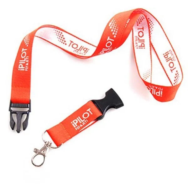 1" Buckle Release Woven Lanyard