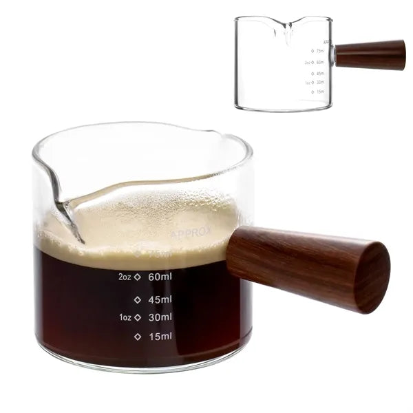 Espresso Glass With Wood Handle