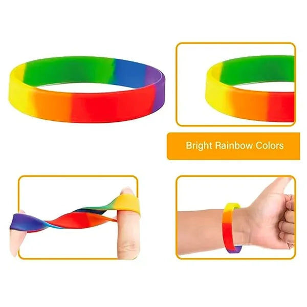 Rubber Rainbow Bracelet
