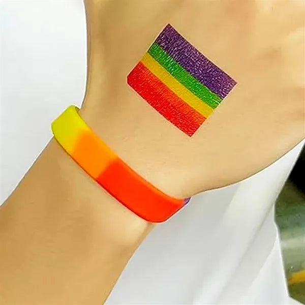 Rubber Rainbow Bracelet