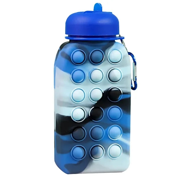 Silicone Pop Fidget Water Bottle