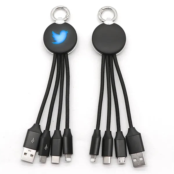 4000 mAh LED Light Up Power Bank Gift Pack Set