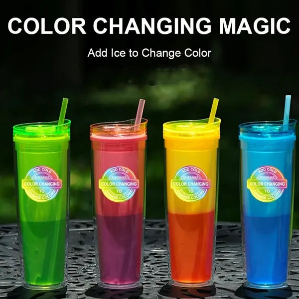 20Oz Double Wall Color Changing Plastic Tumbler