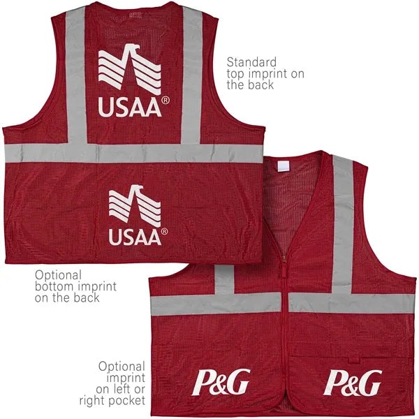 100% Polyester Premium Reflective Safety Vest