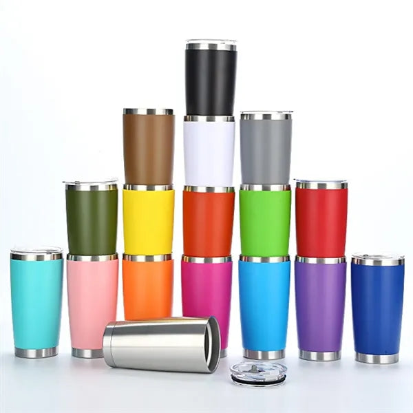 20oz Solid Color Stainless Steel Insulated Vacuum Mug Cup