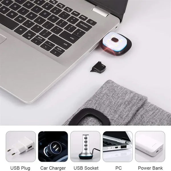 LED Headlamp Winter Cap Lighted Hat Flashlight Gifts