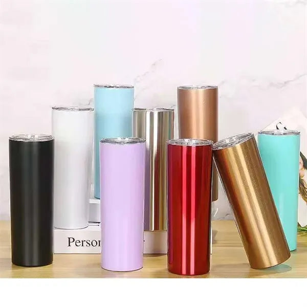 20 Oz. Tumbler with Lid and Straw Insulated Double Wall Cup