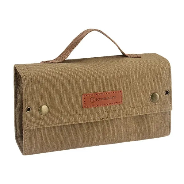 Canvas Camping Spice Jar Organizer Storage Bag With Bottle