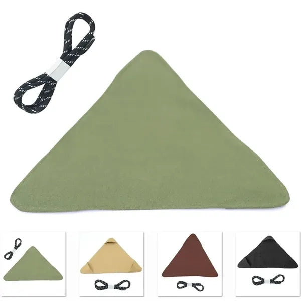 Foldable Outdoor Canvas Triangle Camping Tripod Stool Cloth