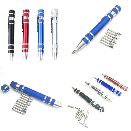 8 in 1 Aluminum Screwdriver Tool Kit