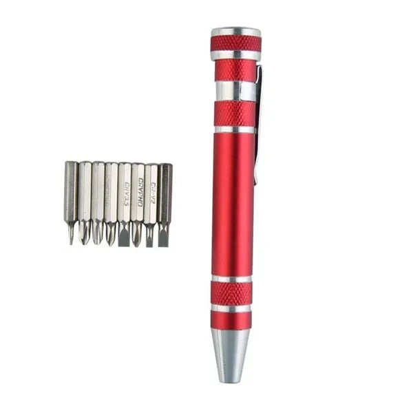 8 in 1 Aluminum Screwdriver Tool Kit