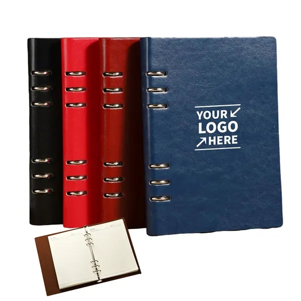 A5 Leather Bound Notebook with Ring Binder