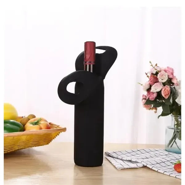 Neoprene Single Wine Bottle Holder Tote Bag