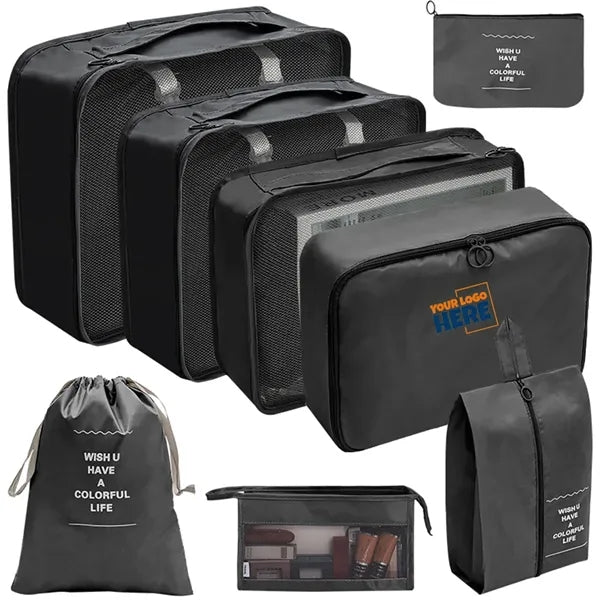 8 PCS Travel Packing Cubes Luggage Organizers