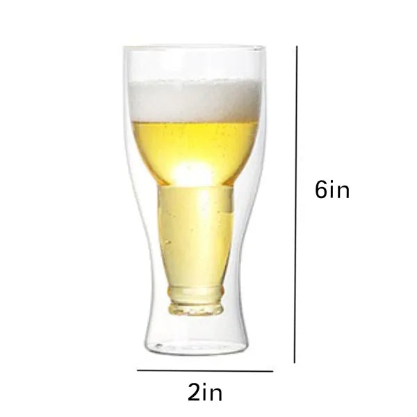Double Walled Beer Glass