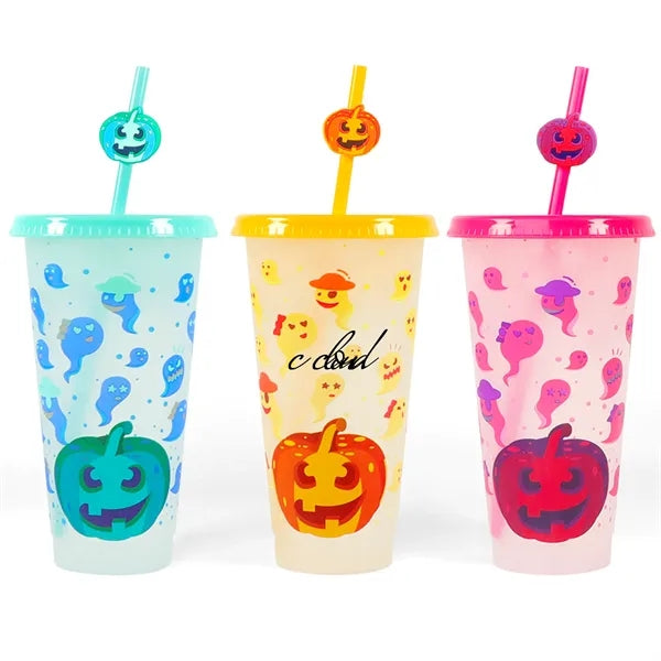 Halloween Pumpkin Plastic Cups