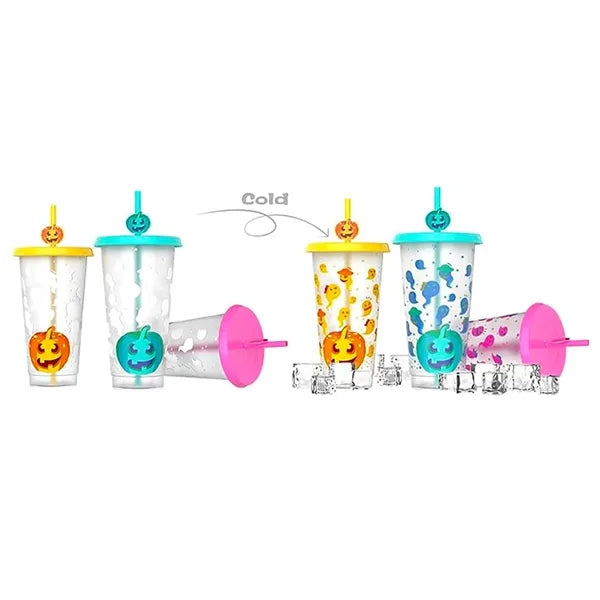 Halloween Pumpkin Plastic Cups