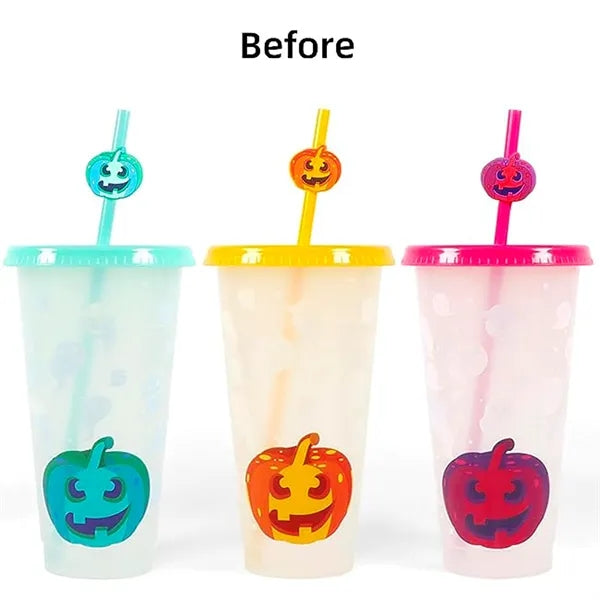 Halloween Pumpkin Plastic Cups
