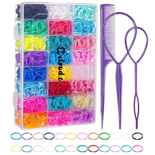 24 Colors Hair Rubber Bands