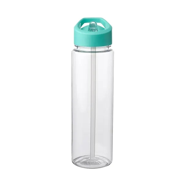 Plastic Bottle with Sip Straw and Handle, 24 oz.