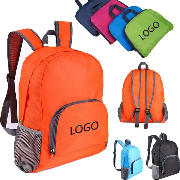 Foldable Polyester Waterproof Lightweight Backpack