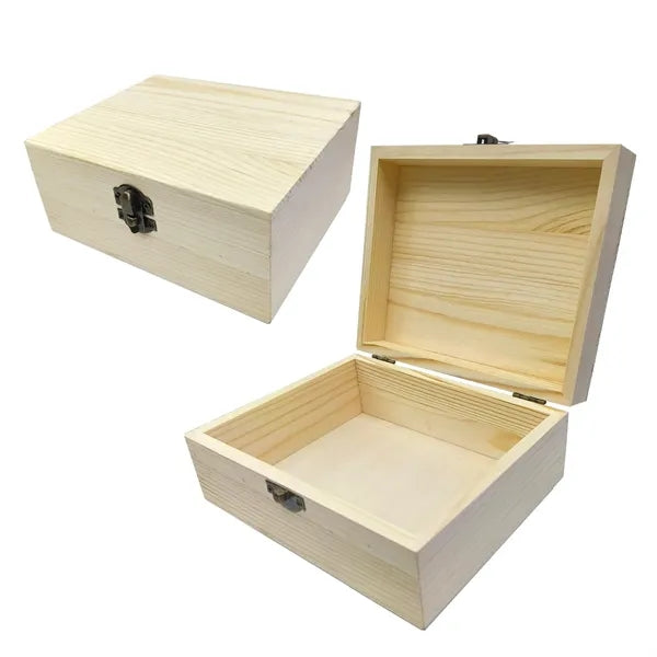 Natural Wood Storage Box