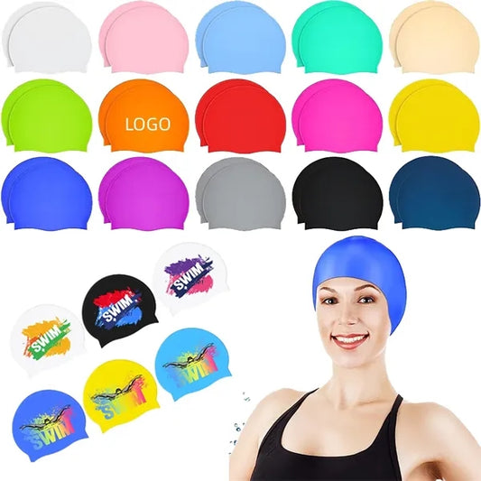 Colorful Silicone Swim Caps