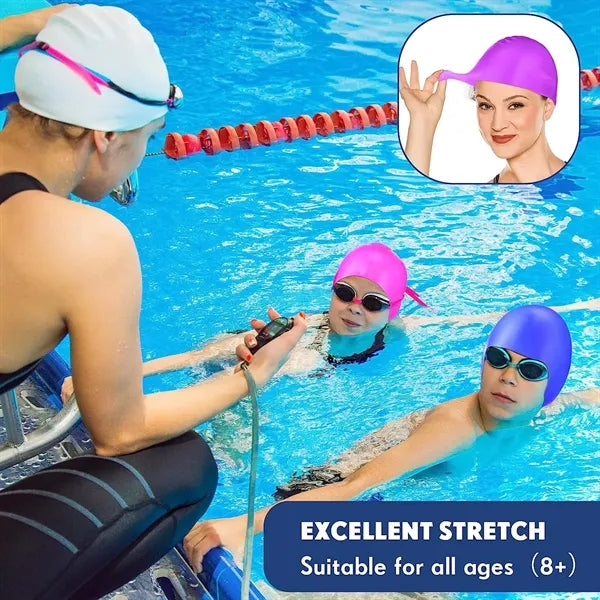 Colorful Silicone Swim Caps